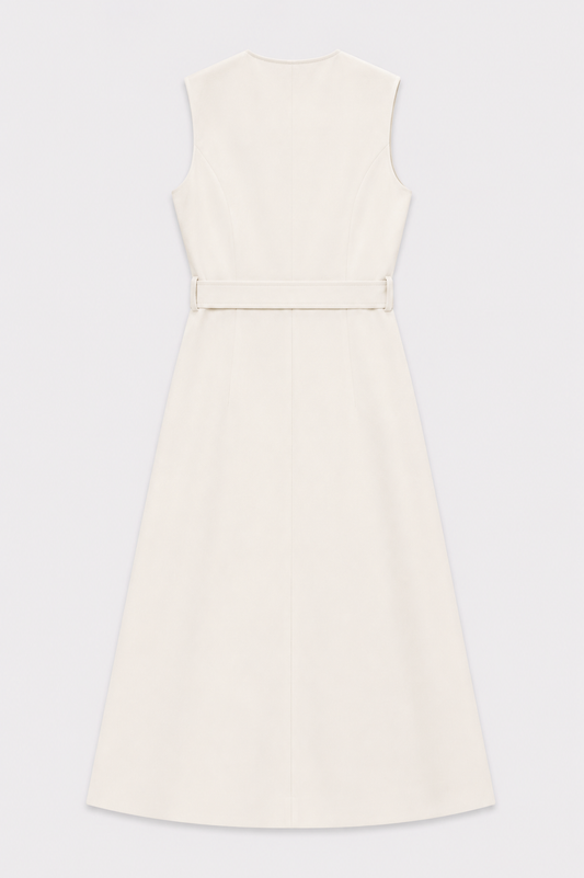 Belted Column Dress