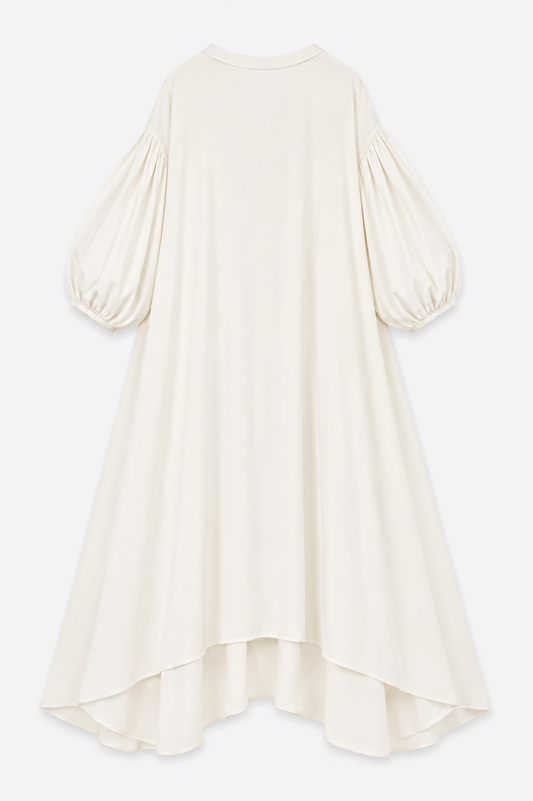 Cloudfall Balloon-Sleeve Dress
