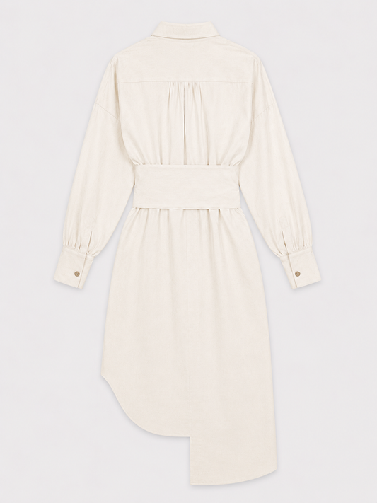 Corset Waist Shirt Dress