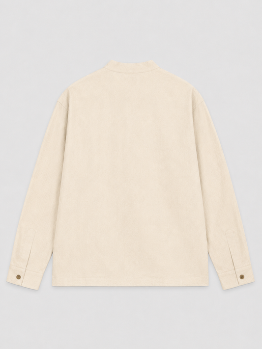 Ivory Drift Asymmetric Shirt