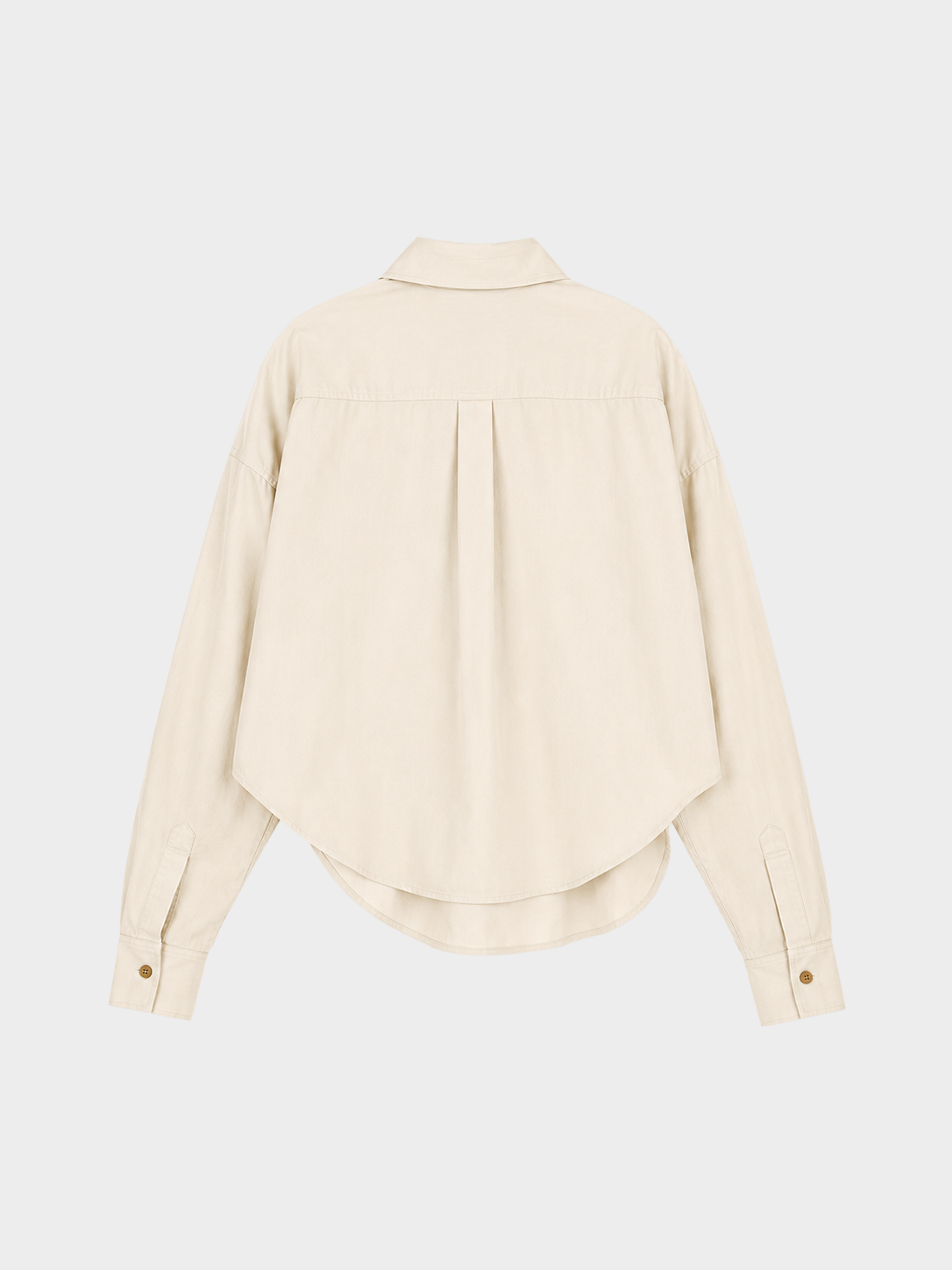 Ivory drift Crop Shirt