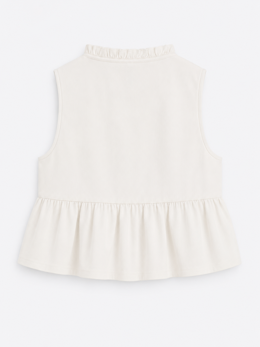 Ruffle Tie Vest