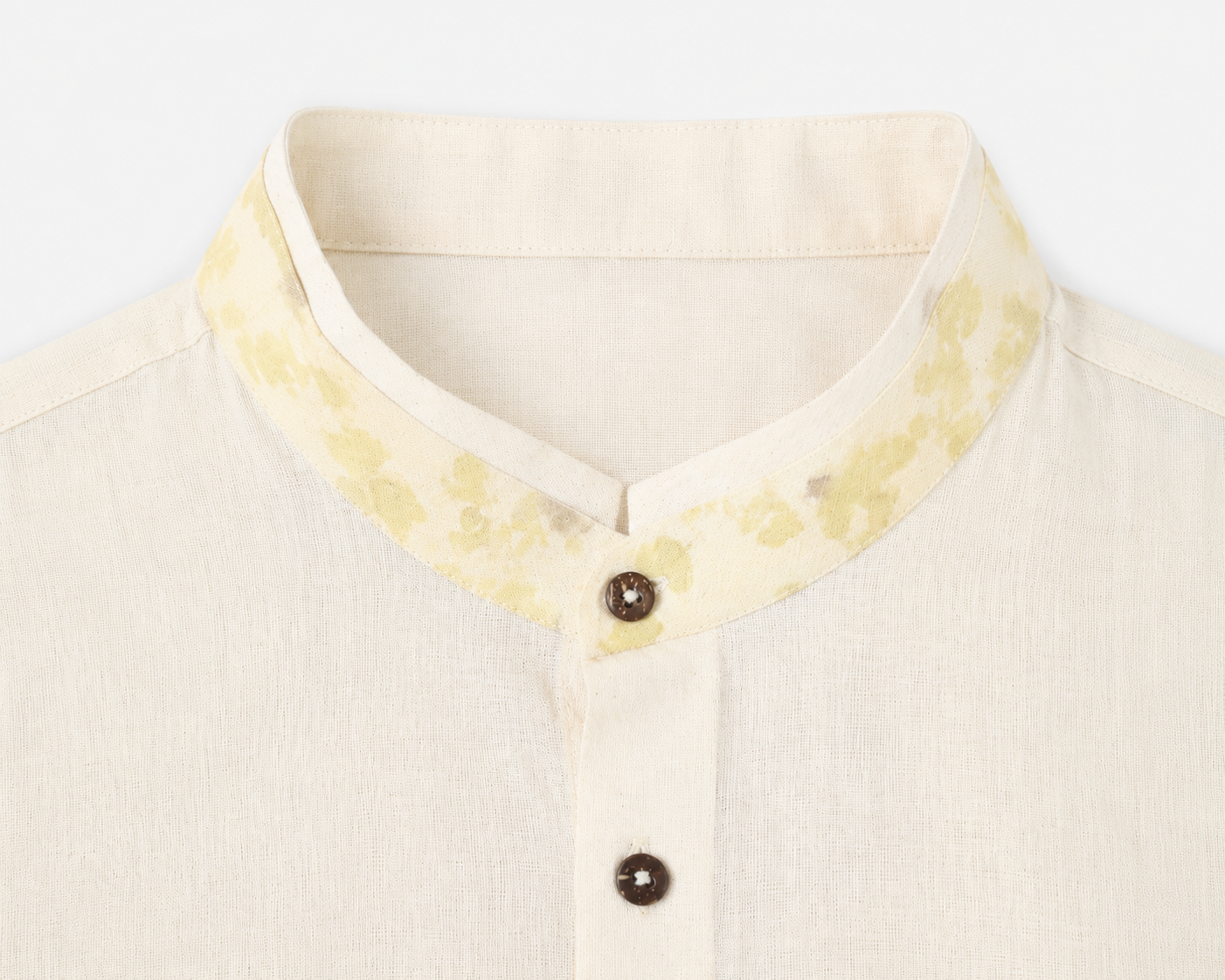 Botanical Impression Collar Shirt