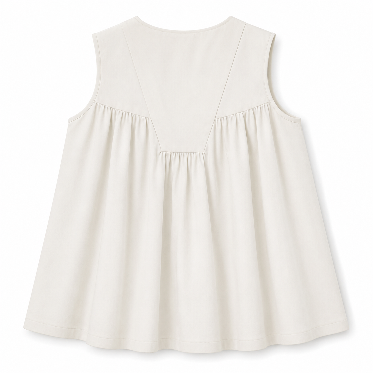 Gathered V-Yoke Top