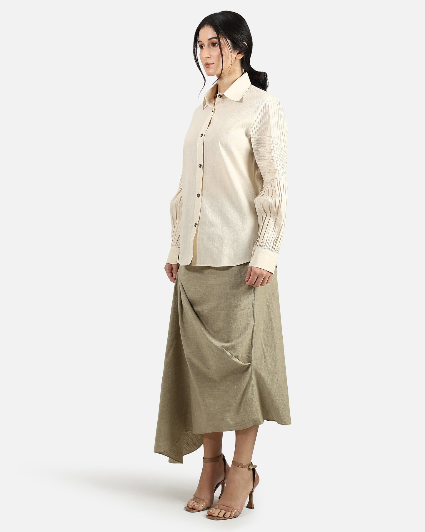 Lattice Sleeve Shirt