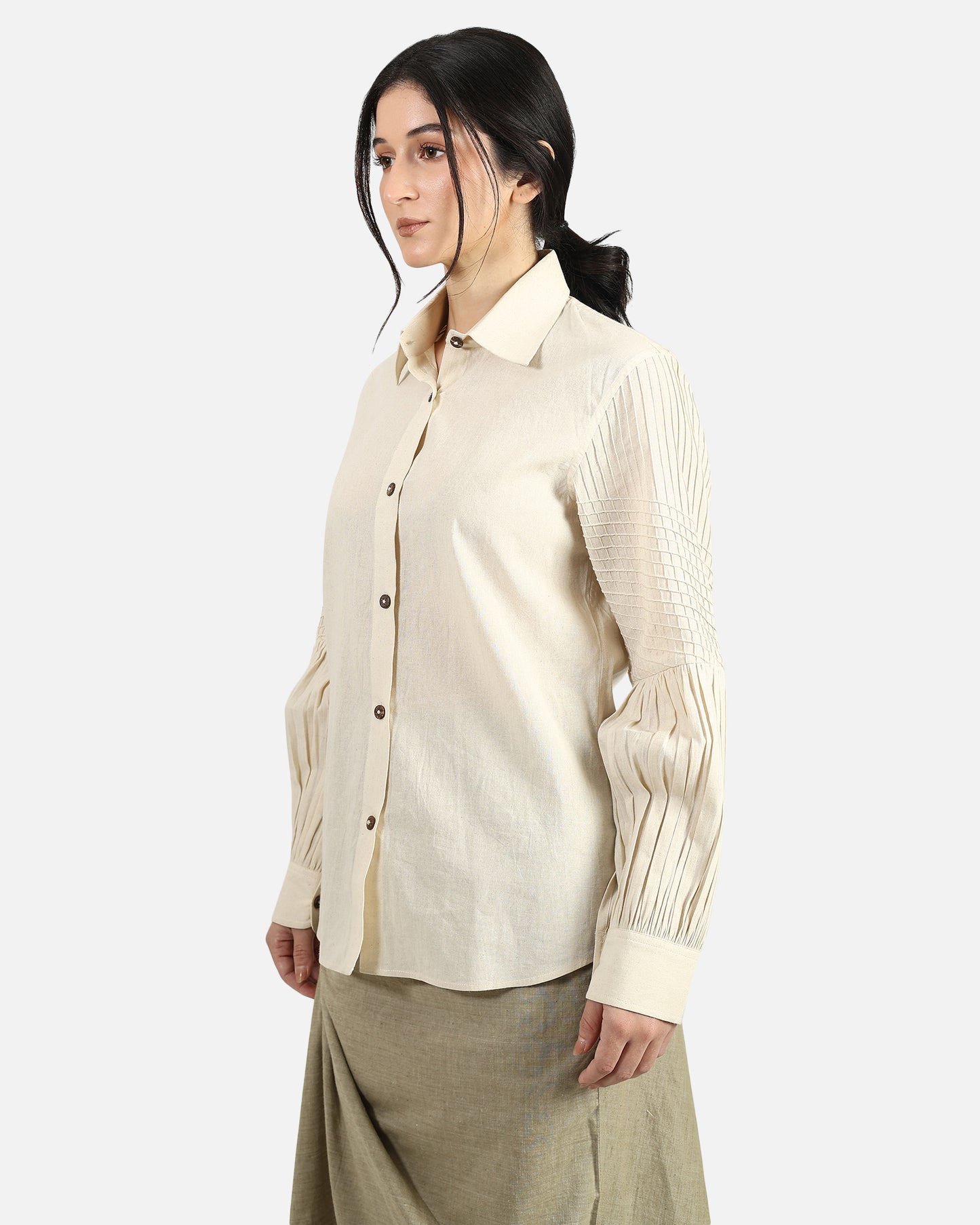 Lattice Sleeve Shirt