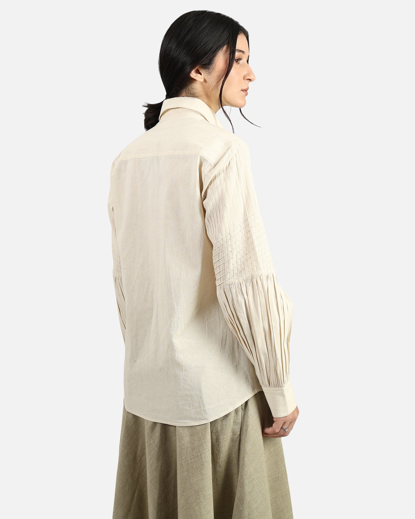 Lattice Sleeve Shirt