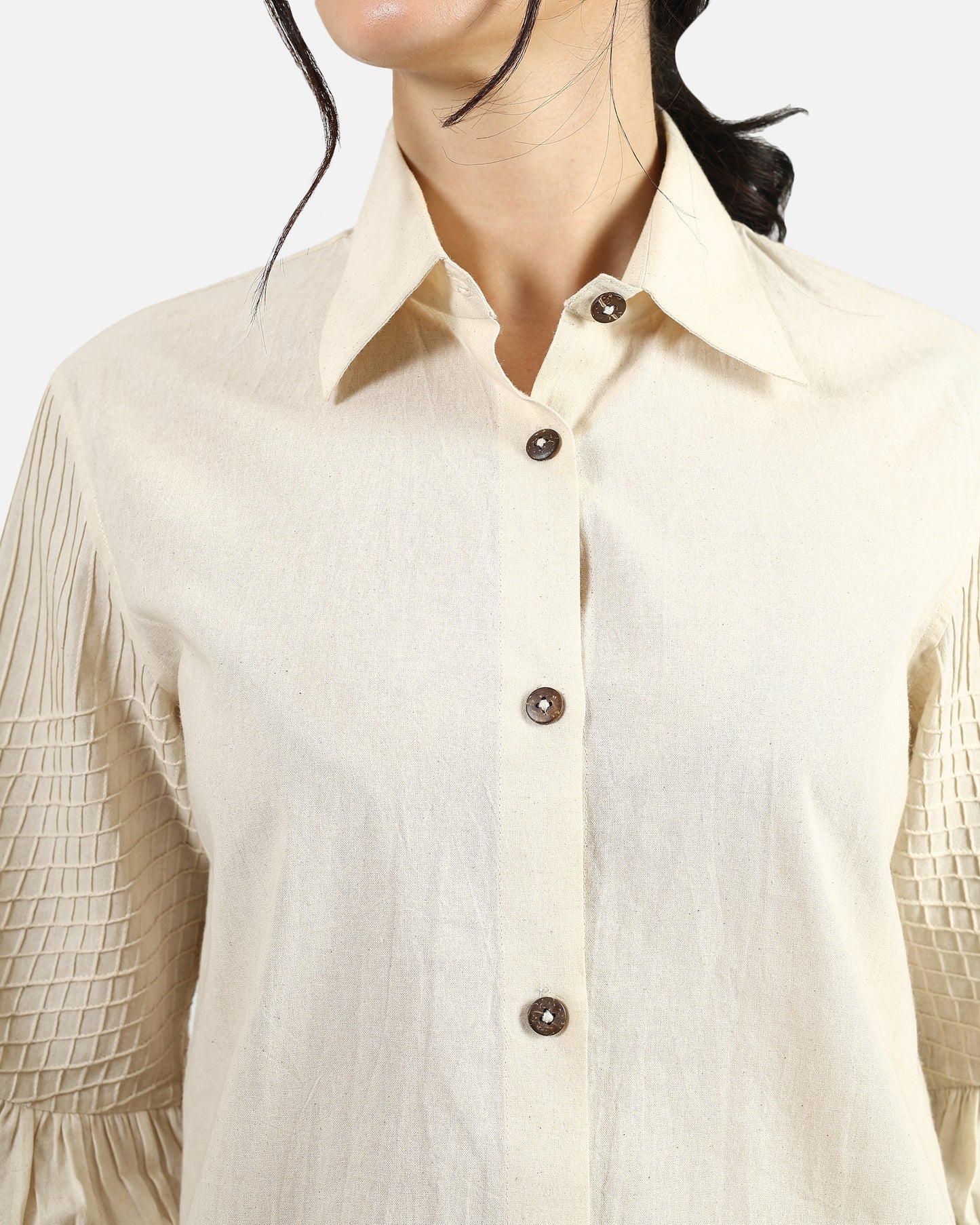 Lattice Sleeve Shirt