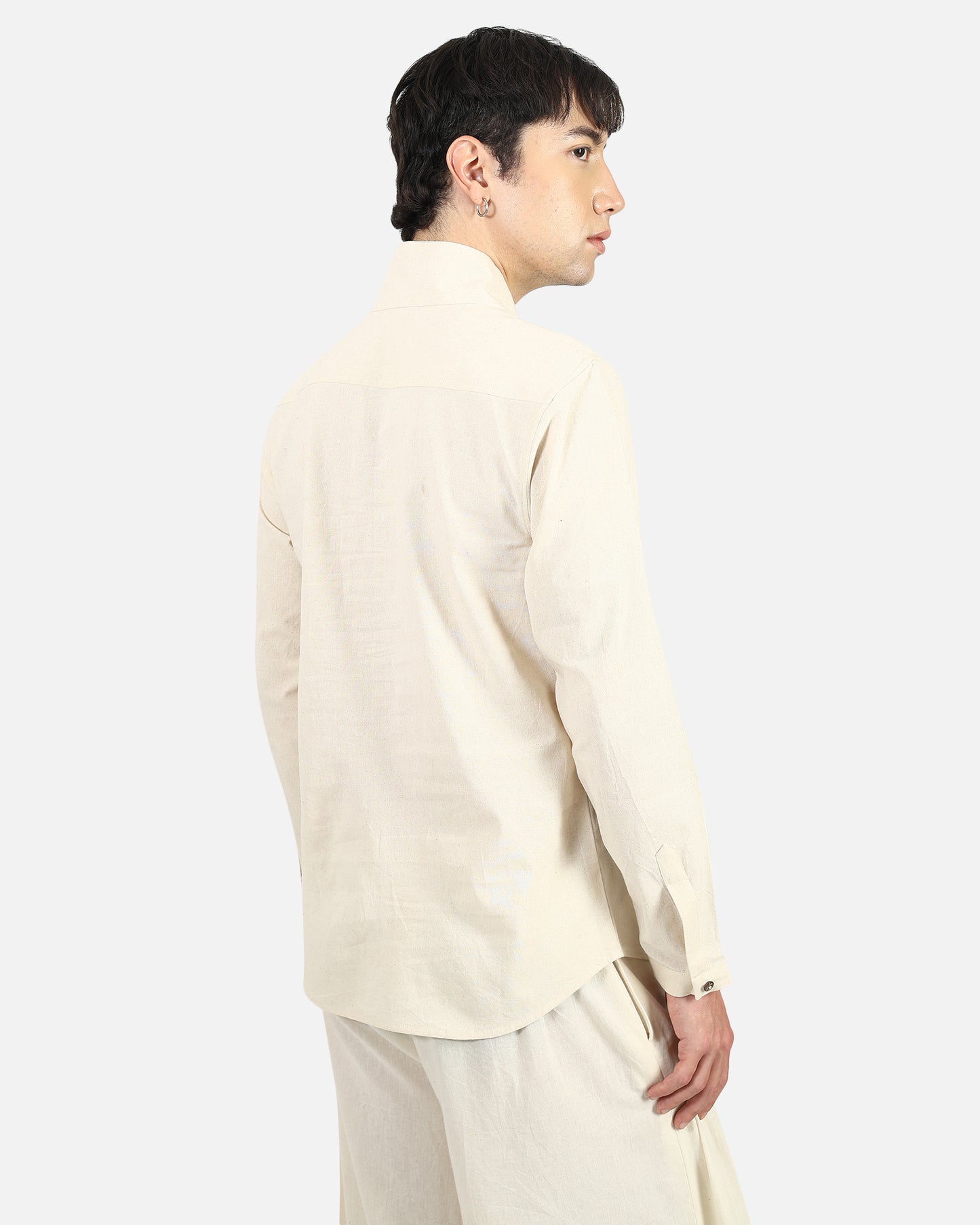 V-notch Collar Pullover Shirt