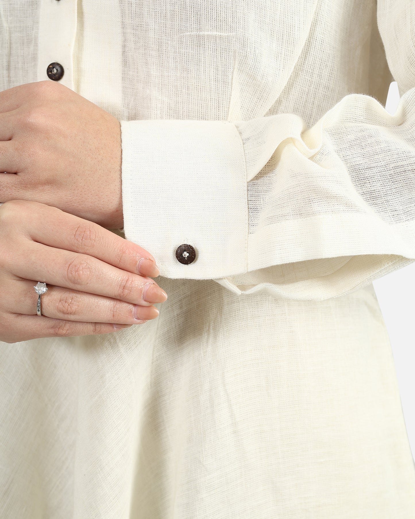 Flared Linen Dress