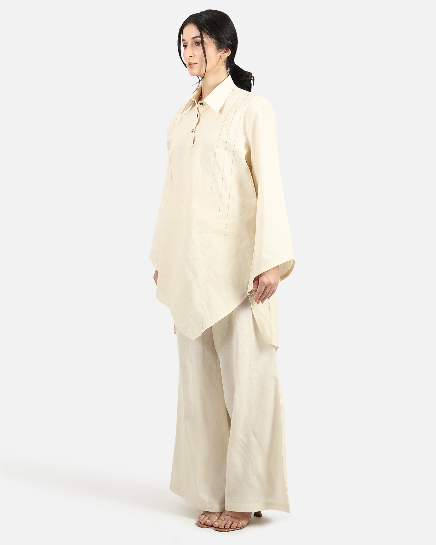 Asymmetric Flare Tunic Shirt