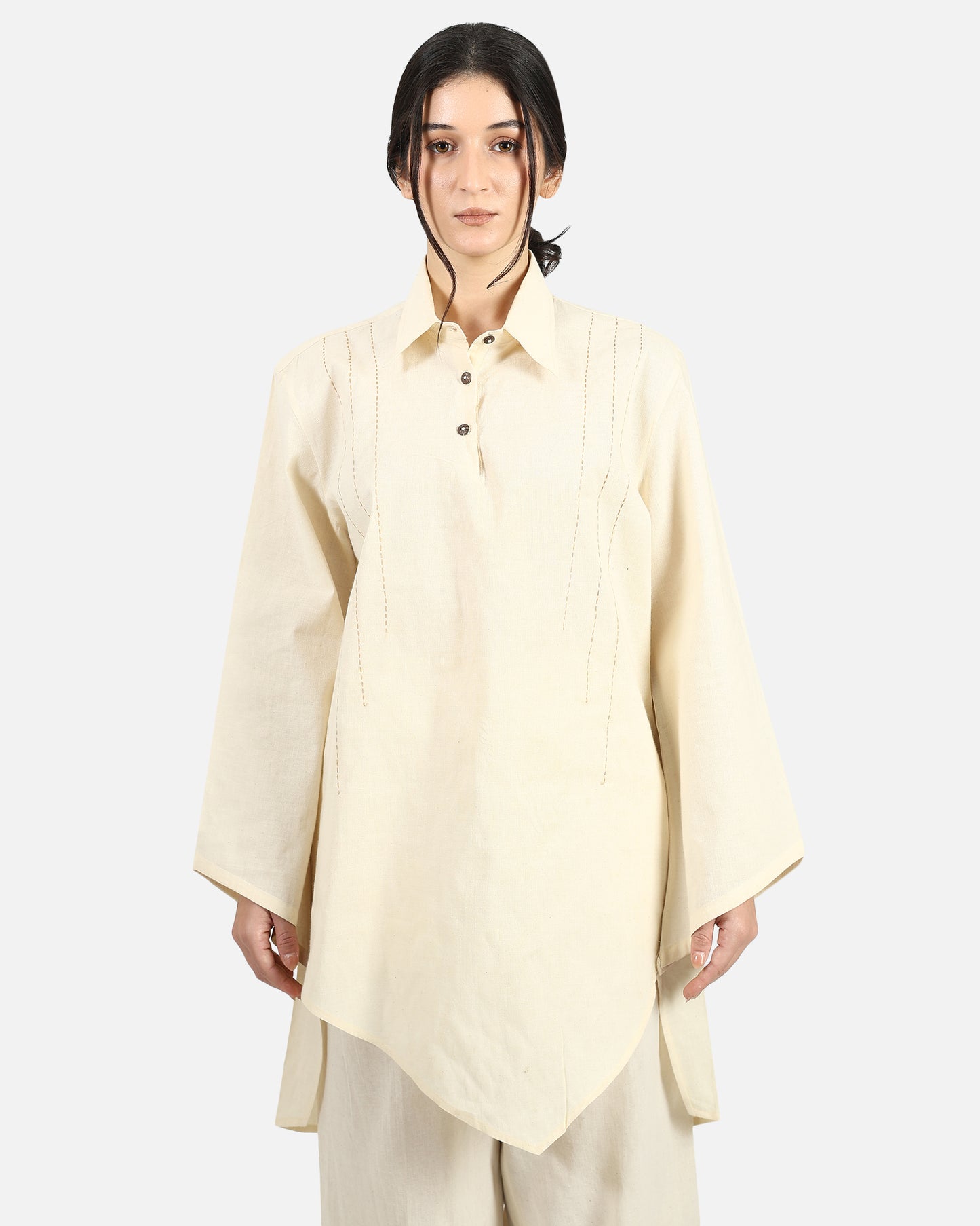 Asymmetric Flare Tunic Shirt
