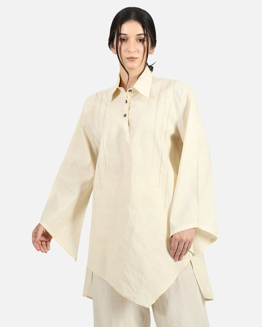 Asymmetric Flare Tunic Shirt