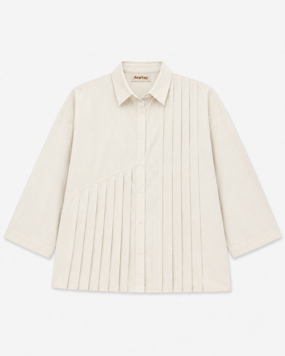 Inclined Pleat Shirt