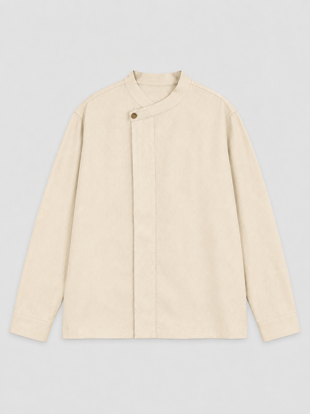 Ivory Drift Asymmetric Shirt