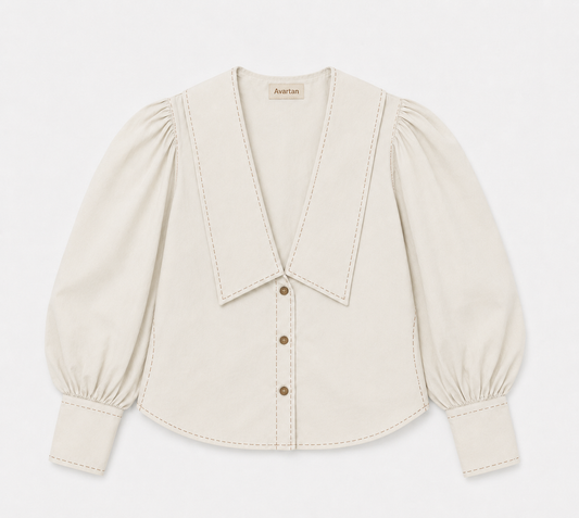 Ivory Heirloom Sailor Blouse