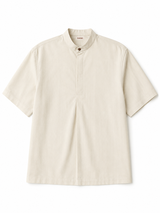 Mono Tee-button shirt