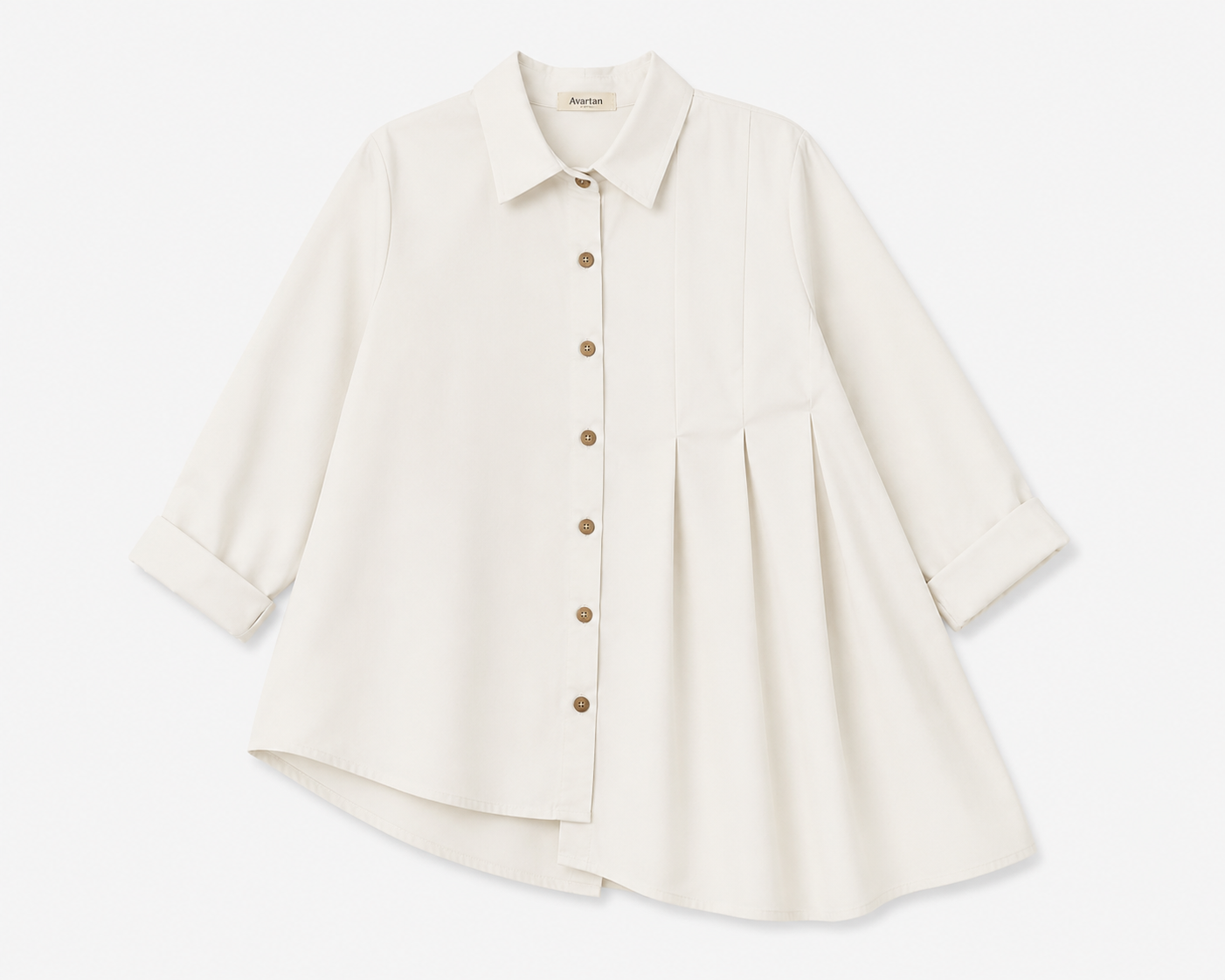 Offset Pleat Shirt