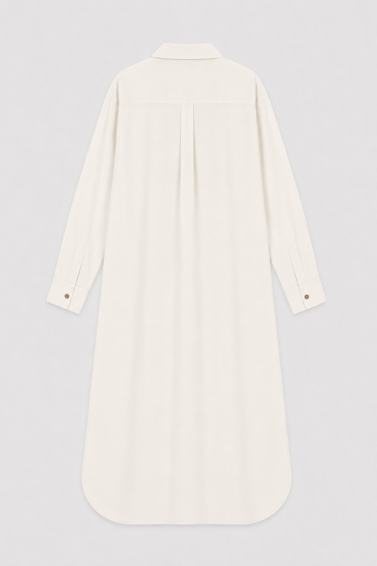 Relaxed Longline Shirt Dress