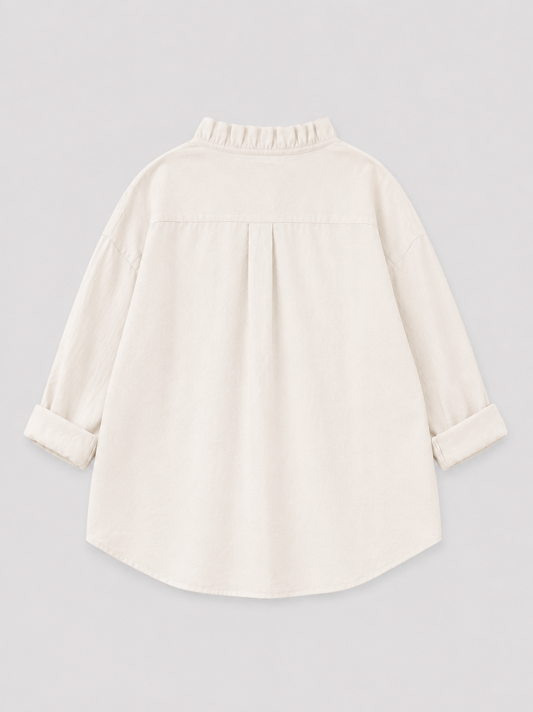 Ruffle-Trim Relaxed Shirt
