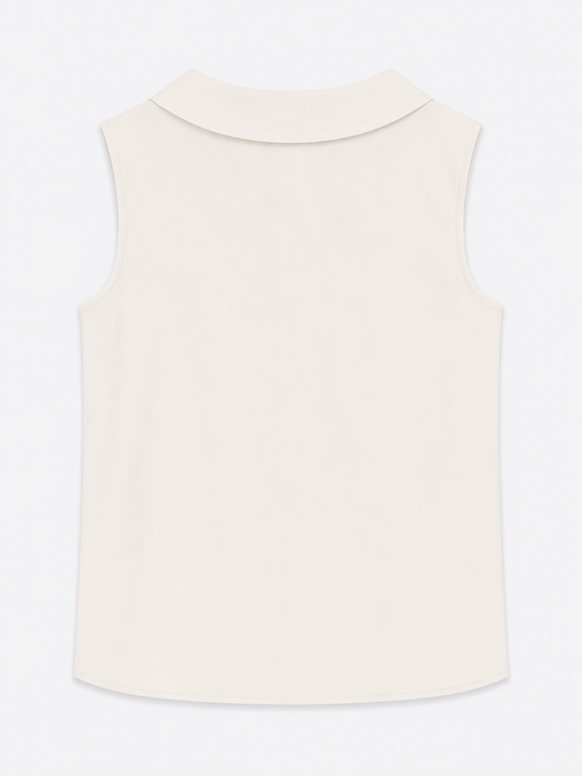 Sculpted Ruffle Collar Top