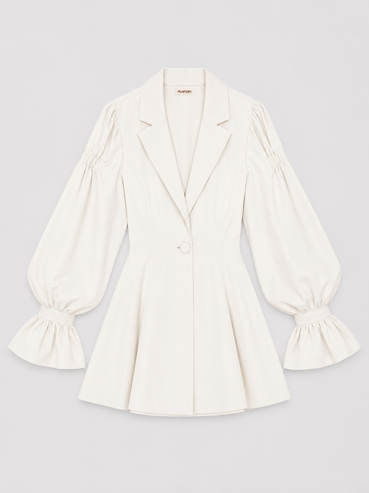 Sculpted Sleeve Blazer Dress