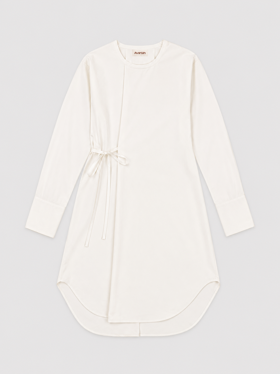 Side-Tie Curved-Hem Tunic