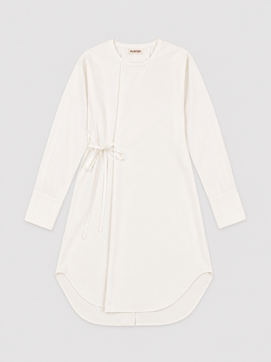 Side-Tie Curved-Hem Tunic