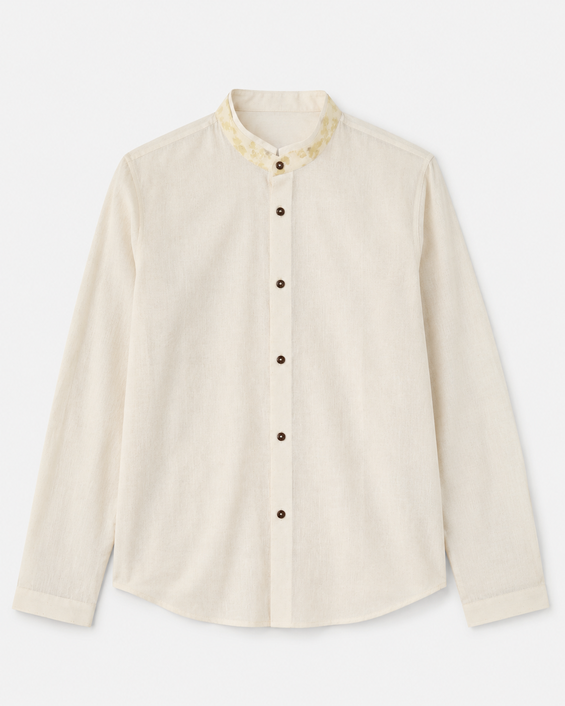 Botanical Impression Collar Shirt