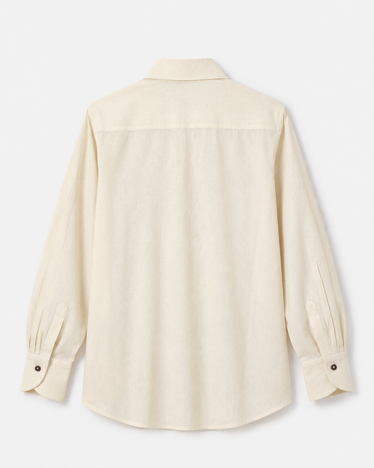 Long Collar Cotton Shirt