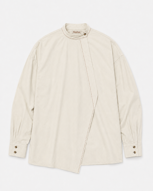 Offset Wrap Shirt