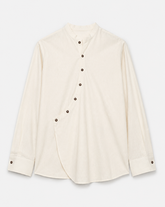 Overlap Cotton Shirt