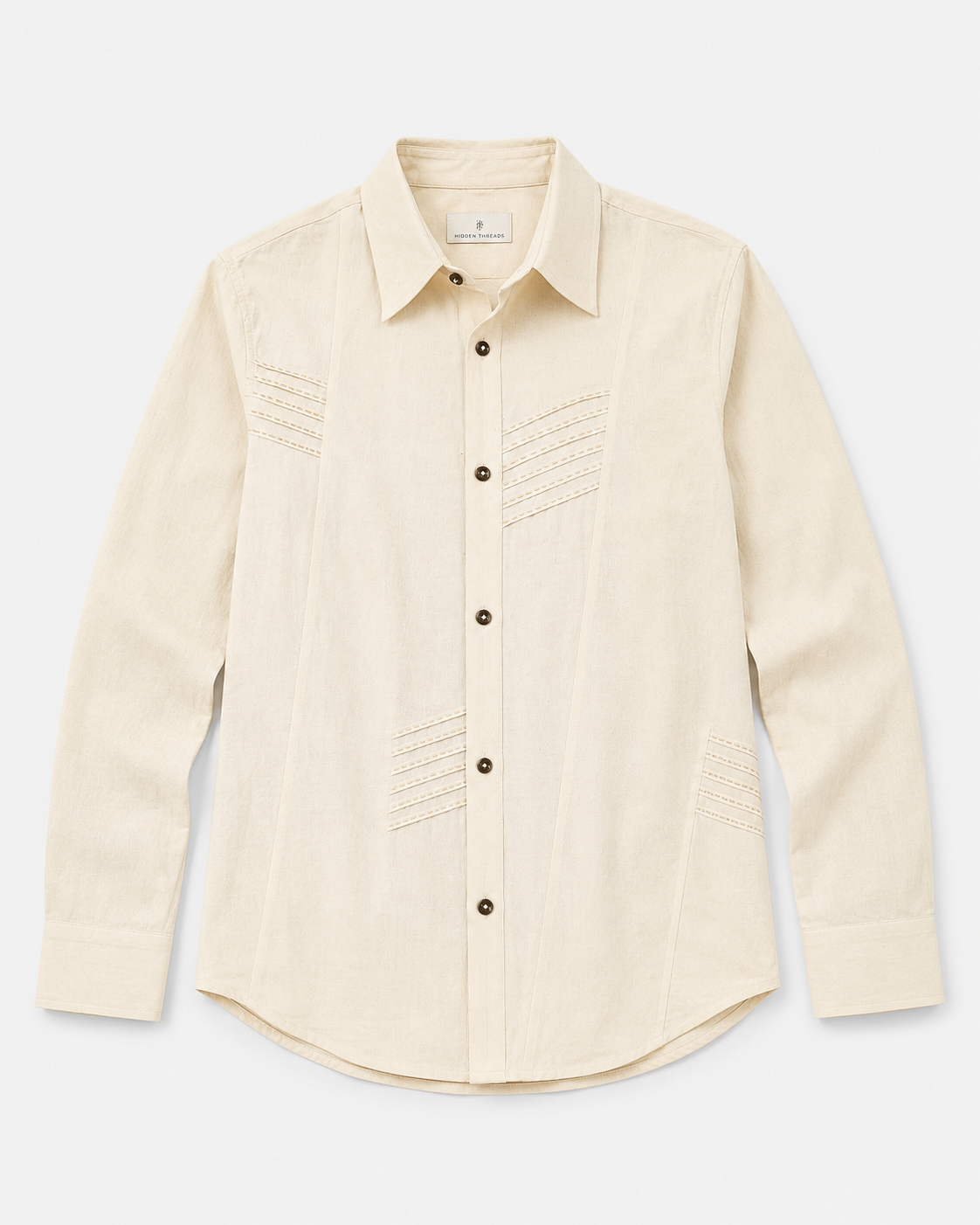 Pale Grid Cotton Shirt